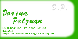 dorina pelzman business card